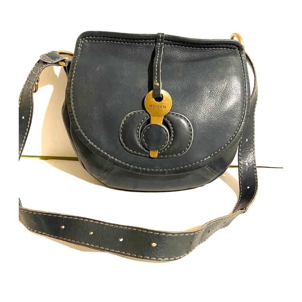 Hogan vintage navy blue Leather Crossbody Bag - Picture 6 of 11